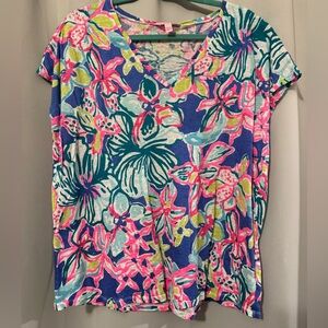 Lilly Pulitzer size L/XL Linen Top